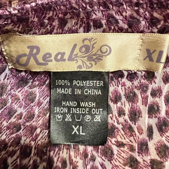 Real Stretch Ruffle Button Down Top - Picture 5 of 5